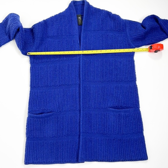 Maria Cornejo Purple Loop Knit Cashmere & Wool Sweater Coat - Picture 8 of 16